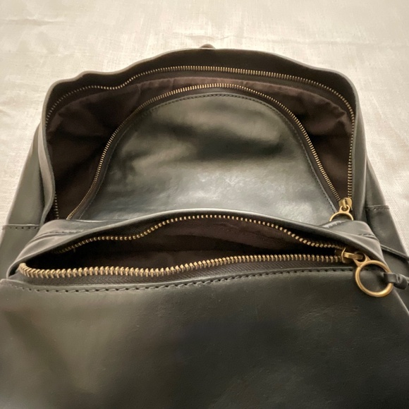 ❤️FLASH SALE❤️Madewell Lorimer Black Leather Backpack NWT - Picture 9 of 16
